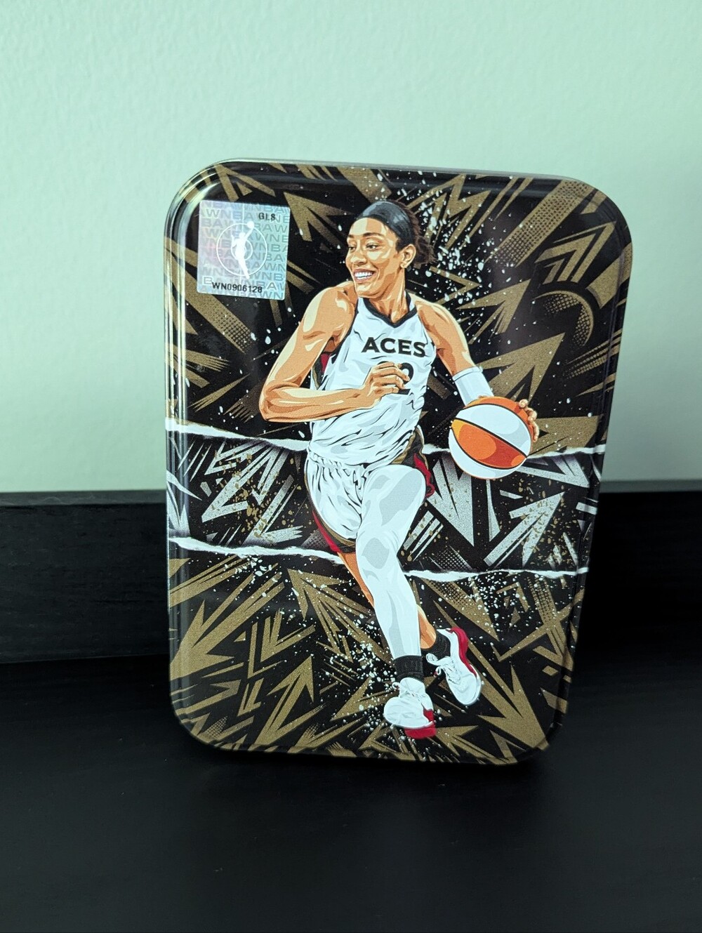 2025 Panini Prizm WNBA Aja Wilson EMPTY Collector Tin Only Las Vegas Aces